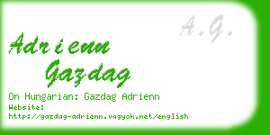 adrienn gazdag business card